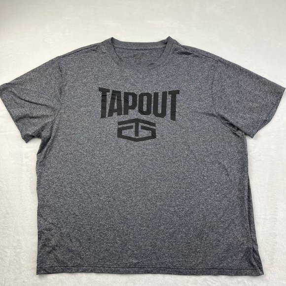 Tapout Shirt Mens 2XL Gray Short Sleeve Crew Neck‎ XXL - Picture 1 of 7